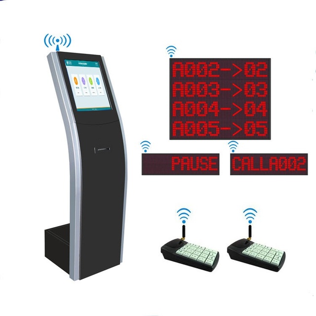 Smart Electronic Queue Management System Touch Screen Smart Queueing Machine for Retail Hospitals Healthcare Banks Financial