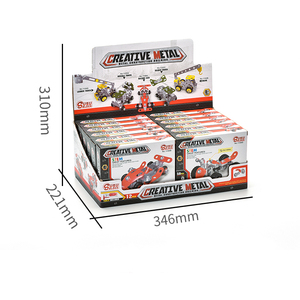 Nuevos Juguetes Metálicos Creativos, Bloques de Construcción de Cuatro Estilos, Juguetes de Coche de Carreras Desmontables <span class=keywords><strong>para</strong></span> Niños - Product Image 3