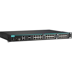Switch Ethernet para Montaje en Rack Moxa IKS-6726A-2GTXSFP-HV-HV-T, 24 Puertos Gigabit, Administrado, Redes Industriales, 24V CC - Product Image 1