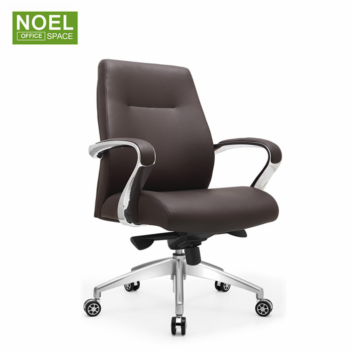 Double function luxury executive swivel comfortable genuine leather office chair