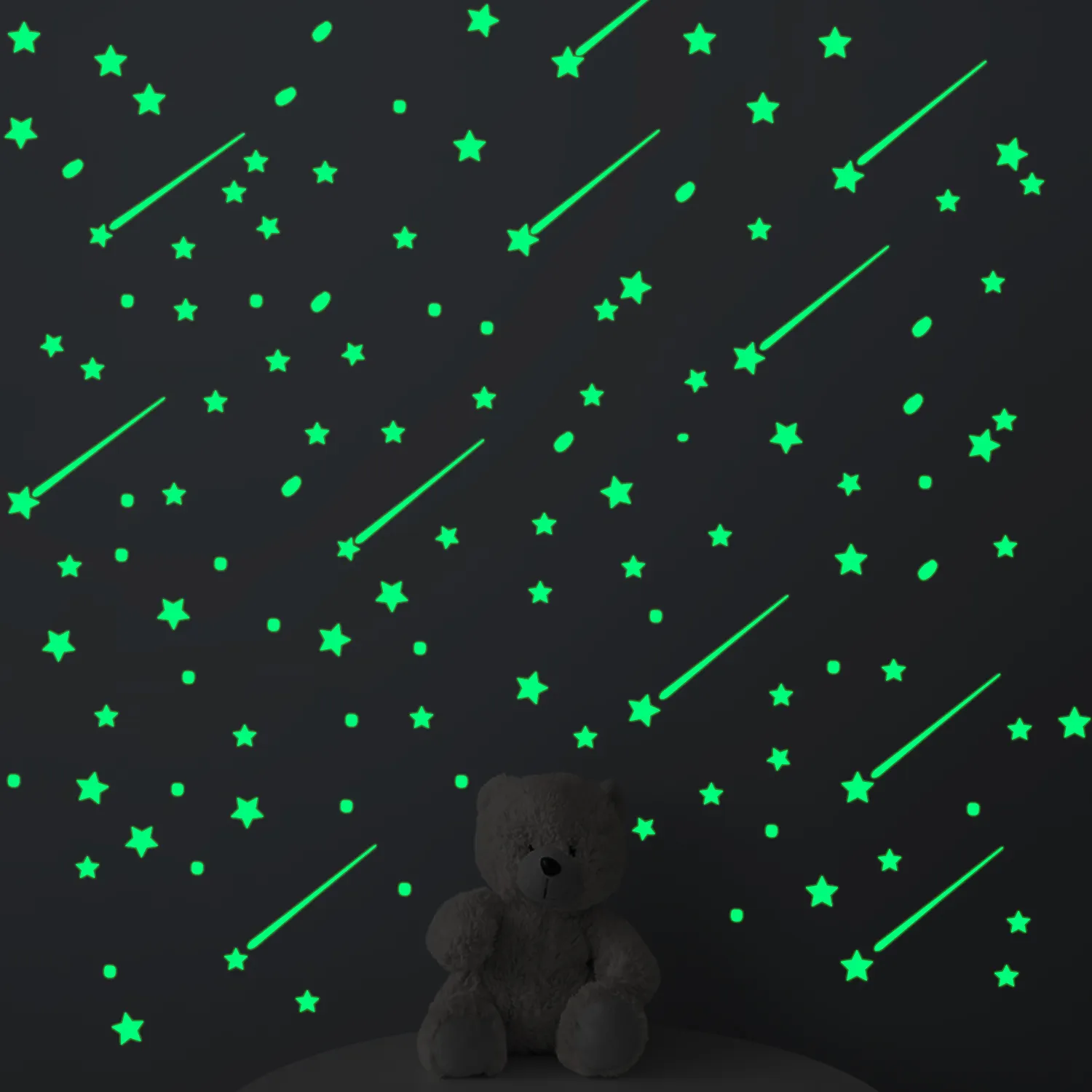 Индивидуальные Съемные Виниловые Светящиеся в темноте 3D Дети Спальня Декор стены стикер