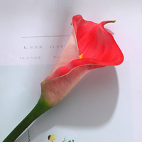 Realistische PU Calla-Lilie Handgefertigte Moderne Künstliche Blume Großer Zweig Weihnachten Heim & Hotel Hochzeitsdekorationen