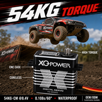 Servomoteur Monster Truck Crawler XQ-S8050D 54kg Étanche Sans Noyau Numérique à Couple Élevé Engrenage en Acier Inoxydable 8.4V pour Voiture RC