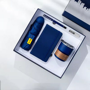 Juego de Regalo Promocional de Lujo de Cinco Piezas al por Mayor: Cuaderno, Bolígrafo, Paraguas, Taza de Café para Navidad, Regreso a Clases, Oficina <span class=keywords><strong>y</strong></span> Negocios - Product Image 1