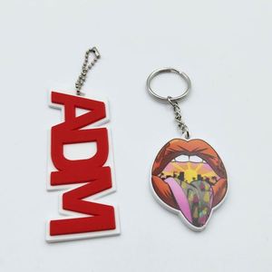 <b>Custom</b> Shape Cheap Small Gift Items with Your logo 3D Soft Pvc Keychain Pvc <b>Key</b> Ring - Product Image 2