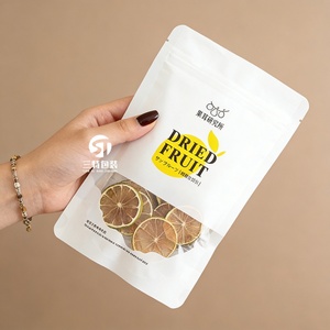 Bolsa Doypack con Cierre Zip de Grado Alimenticio para Rebanadas de Limón Liofilizadas, Fideos y Alimentos para Mascotas, con Ventana Transparente, Material Reutilizable, Pequeña - Product Image 2