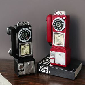 Adornos de Resina con Forma de <span class=keywords><strong>Teléfono</strong></span> Antiguo y Desgastado, Artesanías, Amuletos, Artículos de Decoración para el Hogar - Product Image 3