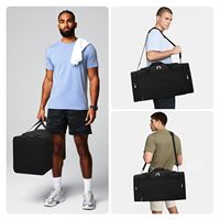 Sac de sport avec compartiment séparé ventilé pour chaussures, fermeture éclair verrouillable, sac de voyage et de sport pour week-end