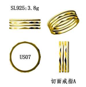 Anillos de joyería chapados en oro de 18K para mujer, nudillos finos apilables de Plata de Ley 925 - Product Image 3