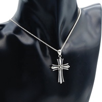 Vente en gros de bijoux fins très demandés, pendentif croix en argent 925