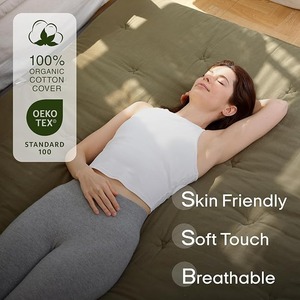 مرتبة تاتامي عصرية ناعمة ومريحة قابلة للتخصيص بالجملة لعام 2025، بنقوش منقطة، طبقة علوية من القطن والبوليستر لغرفة النوم - Product Image 3