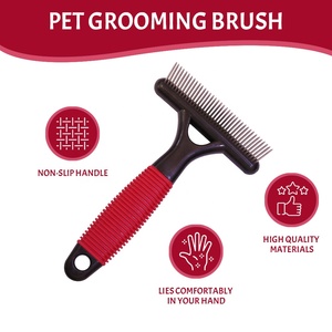 <span class=keywords><strong>Spazzola</strong></span> <span class=keywords><strong>per</strong></span> Toelettatura Animali Domestici, Pettine con Denti in Acciaio Inox <span class=keywords><strong>per</strong></span> Cani e Gatti - Product Image 4
