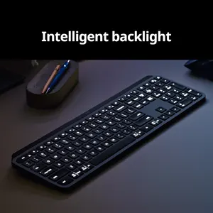 مفاتيح Logitech MX الأصلية ، لوحة مفاتيح للألعاب GHz ، إضاءة خلفية مزدوجة الوضع ، لوحة مفاتيح لاسلكية قابلة لإعادة الشحن