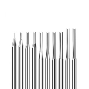 3.175 मिमी शंक <span class=keywords><strong>2</strong></span>-फ्लैट्स सीधे ग्रोव मिलिंग कटर लकड़ी के लिए मिलिंग कटर - Product Image 2