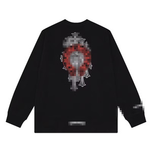 เสื้อฮู้ดดี้โอเวอร์ไซส์สำหรับผู้ชาย พิมพ์ลายสตรีทแวร์ แบบสั่งพิมพ์ได้ ผ้าฝ้าย 100% ป้องกันการเป็นขุย แขนเสื้อแบบแร็กแลน ยาว - Product Image 2