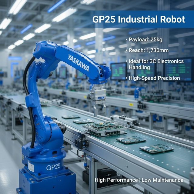 Industrial Robot Automation System Yaskawa GP25 Robot Loading and Unloading Handling Robotic Solutions for 3C Car Factory