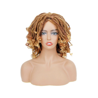 Ekstensi Rambut Sintetis Kepang Pendek Lembut Model Dreadlocks untuk Wig