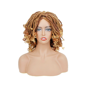 Short Soft <strong>Dreadlocks</strong> Crochet Braids <strong>Synthetic</strong> Bundle Hair Weave Extension for Wig - Product Image 3