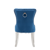 Offres Spéciales Or En Acier Inoxydable Restaurant Chaise Velours Rembourrage Rivet Dinant la Chaise Pour La Maison de Restaurant D'hôtel