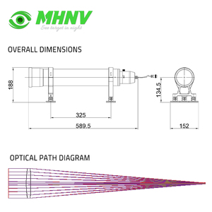 MHNV 이중 분리 무색 대물 1000mm 초점 거리 전송 시준기 동축 평행 광 튜브 1 년 - Product Image 3