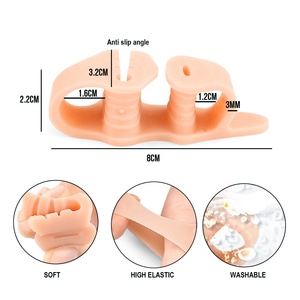 Corrector de Hallux Valgus, separador de dedos ajustable, plantillas esparcidoras de dedos suaves, soporte para pies, Protector de dedos de juanete grande para <span class=keywords><strong>chanclas</strong></span> - Product Image 3