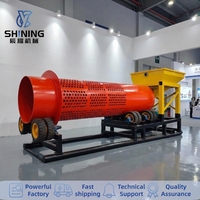 Trommel Rotatorio Personalizado de 200-300t/h para Lavado de Oro y Separación de Minerales Aluviales en las Principales Zonas Mineras de África Occidental