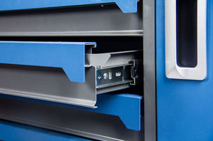 Werks-Direkt verkauf 258 Stück Autore paratur Abschließbarer roter Werkzeugs chrank mit sieben Schubladen und fünf Handwerkzeug sätzen - Product Image 4