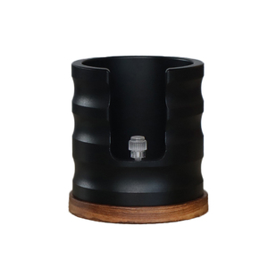 Supporto portafiltro per caffè con Base in legno supporto per Tamper per <span class=keywords><strong>Espresso</strong></span> regolabile manuale in lega di alluminio - Product Image 1