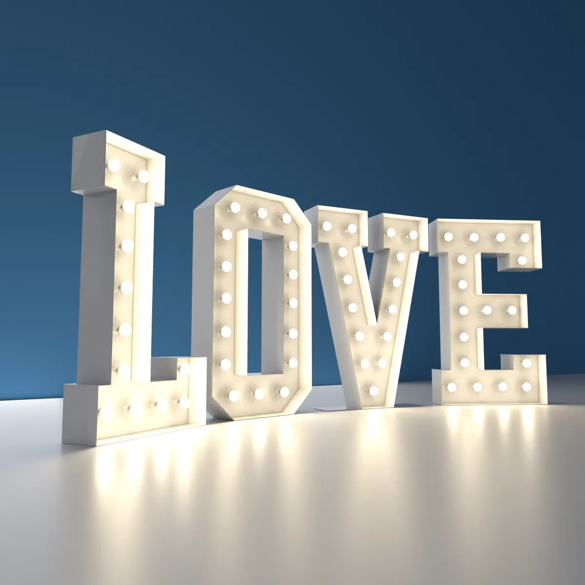 4ft 큰천막 편지 결혼식 훈장을 위한 사랑 빛 전자 표시 4ft 큰천막 편지
