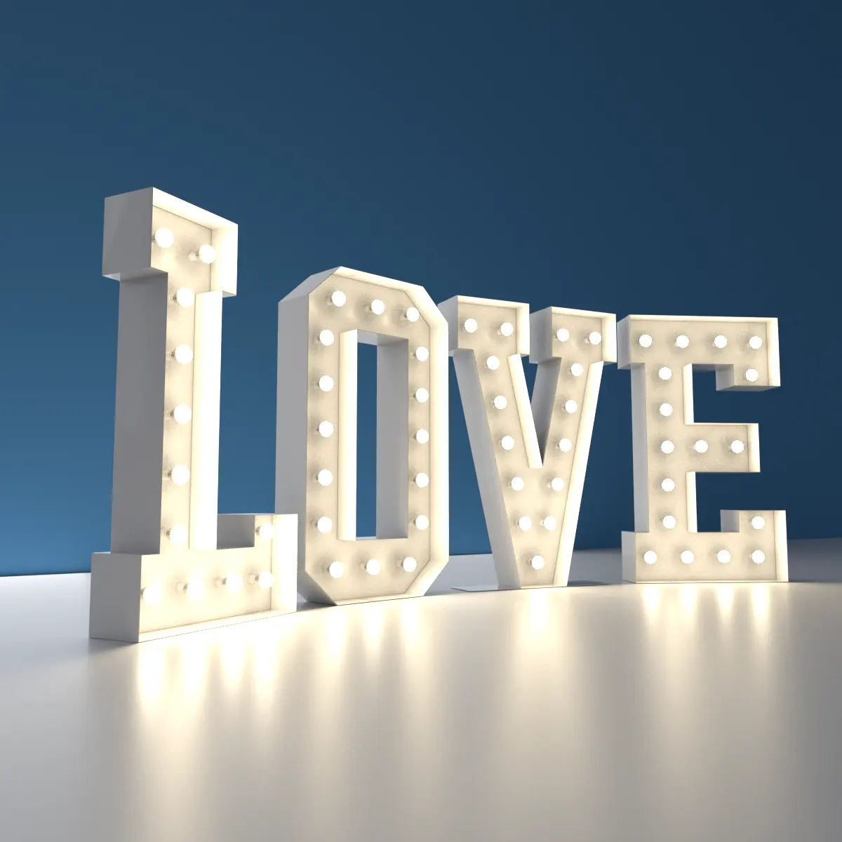 4ft Marquee Letters Love Lights per la decorazione di nozze segni elettronici 4ft Marquee Letters