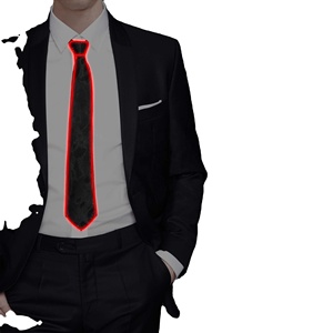Factory Wholesale 51.5cm EL Wire Necktie, Bow <b>Ties</b>, New Creative Night Lights, Bar Atmosphere Props, Accessories for New Year - Product Image 2