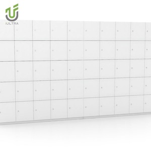 IULTRA Casier en bois à profil bas, <span class=keywords><strong>armoire</strong></span> de rangement de bureau courte avec portes verrouillables sous les fenêtres ou les bureaux - Product Image 5