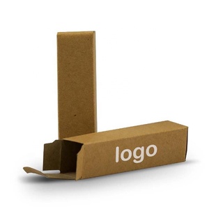 กล่องลิปบาล์มน้ำตาลเคลือบพร้อมสติกเกอร์โลโก้แบบกำหนดเองบรรจุภัณฑ์กระดาษคราฟท์จากโรงงาน - Product Image 2