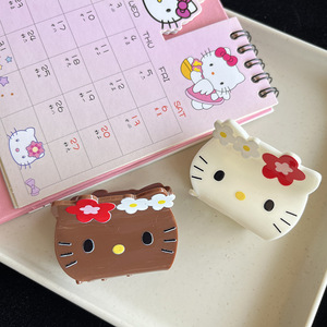 Pinzas de Pelo Hawaianas con Diseño de Hello Kitty para Mujer, Pinzas Grandes y Elegantes Tipo Tiburón, Fuerte Sujeción para Cabello Grueso, Envío Rápido - Product Image 3