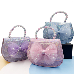 Trendy Bow Decor Kids Princess Candy <b>Bag</b> Fashion <b>Mini</b> Crossbody Shoulder Coin Purse Bulk Supply - Product Image 1