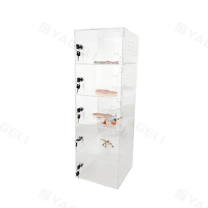 Terrario Acrílico Moderno de Alta Calidad, Lavable, Seguro para Reptiles, Cuadrado, Personalizable con Logotipo, Fácil de Montar, Portátil - Product Image 5