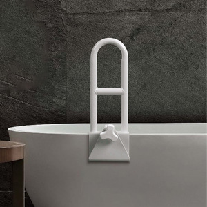 Bathtub <b>Grab</b> <b>Bar</b> White Non Drilling Safety Rail For Elderly Pregnant Bathroom Support 150 Kg Load Capacity - Product Image 2
