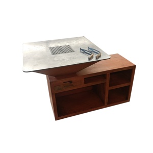 Mesa redonda de alta calidad para barbacoa de <span class=keywords><strong>leña</strong></span>, hecha de metal y alimentada por <span class=keywords><strong>leña</strong></span> - Product Image 6