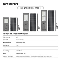Lampadaire solaire tout-en-un personnalisé FORIDO Factory, 30W, 50W, 60W, 80W, 90W, 100W, 120W