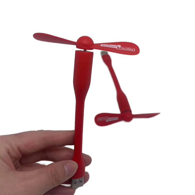 Popular Mini USB Fan Flexible Bendable Cooling Fan for Power Bank Laptop PC AC Charger Portable Hand Fan Computer Summer Gadget