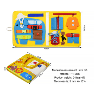 Livre d'activités en feutre pour enfants, jouets sensoriels Montessori, jeux de voyage, planche d'apprentissage, planche d'activités en feutre pour tout-petits - Product Image 4