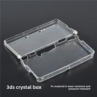 Étui en cristal pour Nintendo 3DS Coque transparente en PC Matériau transparent Housse de protection pour console de jeu 3DS