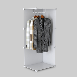 Dayanıklı katlanabilir taşınabilir dolap dolabı çok fonksiyonlu plastik depolama organizatör ile DIY kızlar için özel tasarım yatak odası - Product Image 2