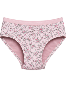 Culottes taille moyenne pour femmes, imprimé floral rose, bande élastique extérieure, douces et confortables pour le quotidien, sous-vêtements en gros - Product Image 4