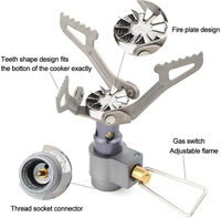 Réchaud à gaz d'extérieur BRS-3000T, brûleur à gaz de camping, mini réchaud pliable en titane portable, four de survie, réchaud à gaz de poche pour pique-nique