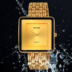 Guangdong <span class=keywords><strong>Skmei</strong></span> 2371 2372 montre-bracelet à quartz étanche luxe or hommes montre pour hommes femmes Montre Reloj Hombre Para cadeau prix - Product Image 4
