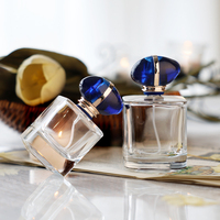 Carré personnalisé 30ml 50ml 100ml emballage de flacon de parfum vide bouteille de parfum en verre de vaporisateur de parfum