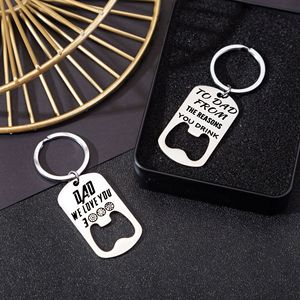 <span class=keywords><strong>Porte</strong></span>-clés en acier inoxydable « Si <span class=keywords><strong>papa</strong></span>, tonton, grand-père ne peut pas réparer, personne ne peut le faire » avec ouvre-bouteille – Cadeau Fête des Pères - Product Image 5