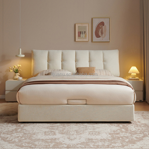 Cama King Size de Tela Suave de Buena Calidad Quanu 115093, Cama Plegable, Camas Queen Modernas, Cama Casal, Precio al por Mayor - Product Image 1