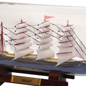 11'' Nautische ambachten Groot antiek cadeau Passat Hoogschip Gedetailleerd model schip <span class=keywords><strong>in</strong></span> de fles Souvenirs Cadeaus Decoratie Glazen vlotter - Product Image 5